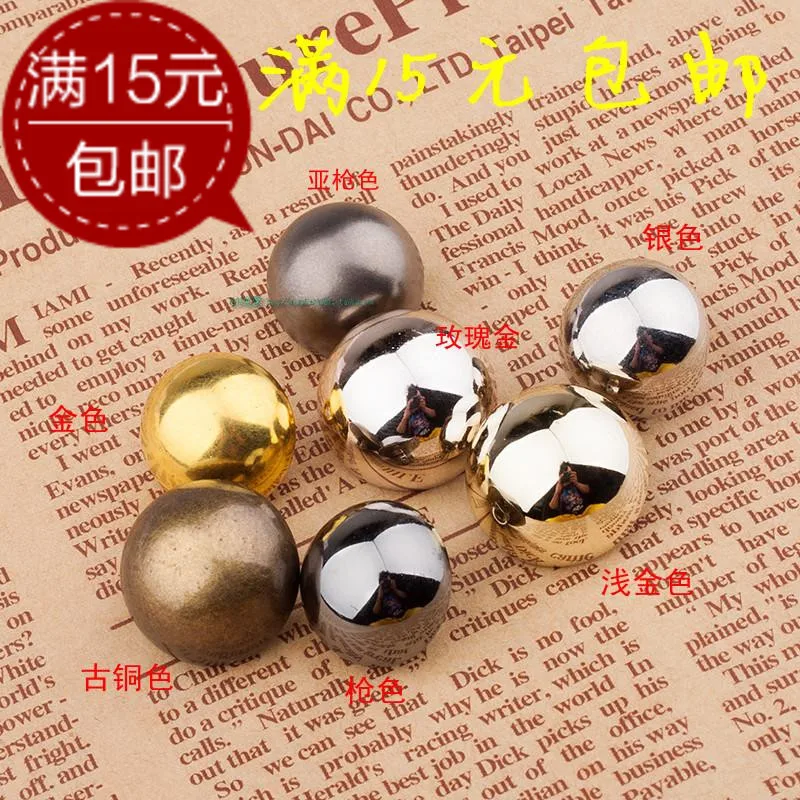 

Free shipping Button non metal mushroom button gold button shirt button