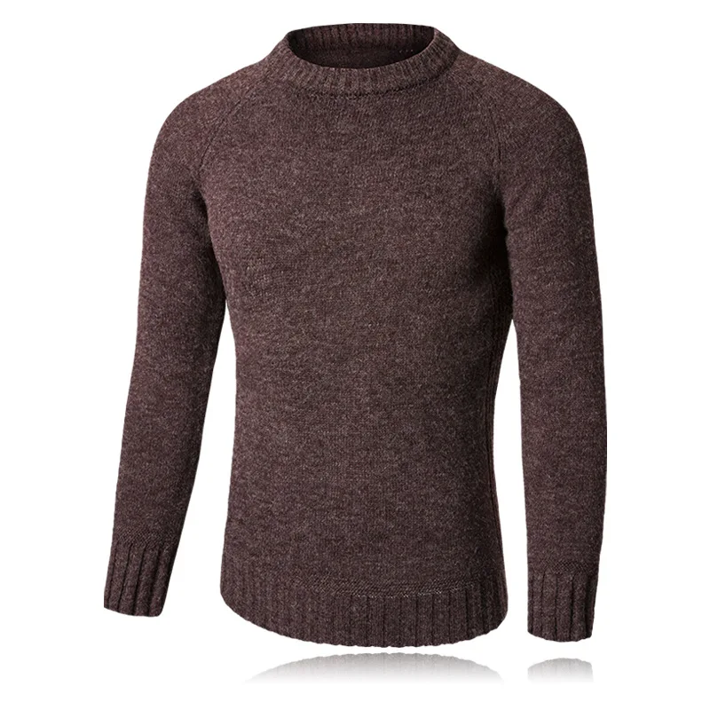 Men casual sweater long Sleeve solid pullover men's round neck jacket coat street wear hip hop men clothes knit shirt | Мужская