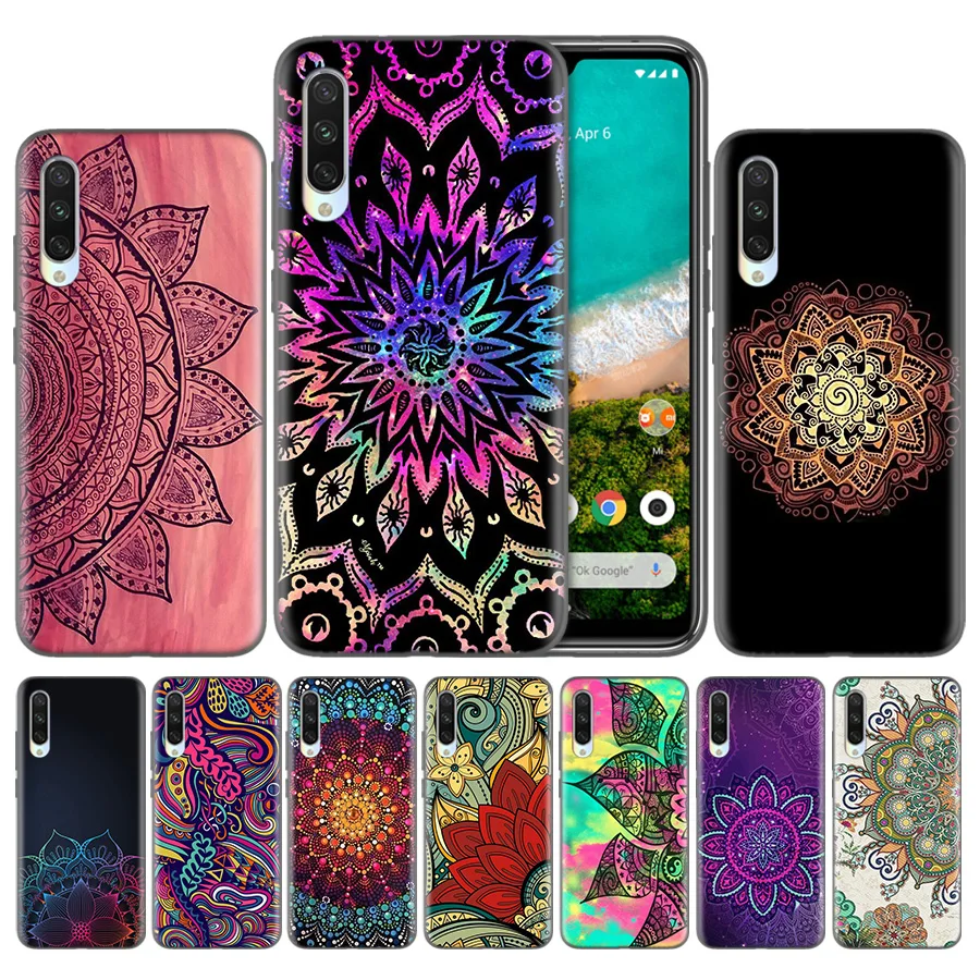 

Bag Capa Coque Shell Cases For Xiaomi Redmi Mi 5X 6X 8 9 CC9 9T CC9e Pro A1 A2 A3 Lite F1 Soft Back Cover Colored Flower Floral
