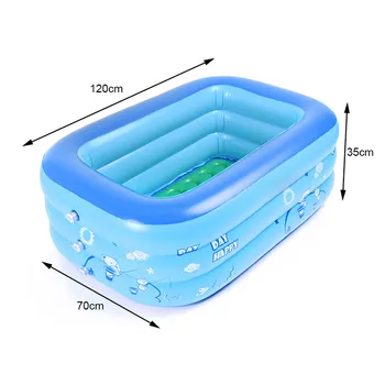 

120cm Summer Baby Playing Water Pool Cartoon Model Inflatable Children's Swimming Pools Thicken Models Kids Holiday Gifts P40