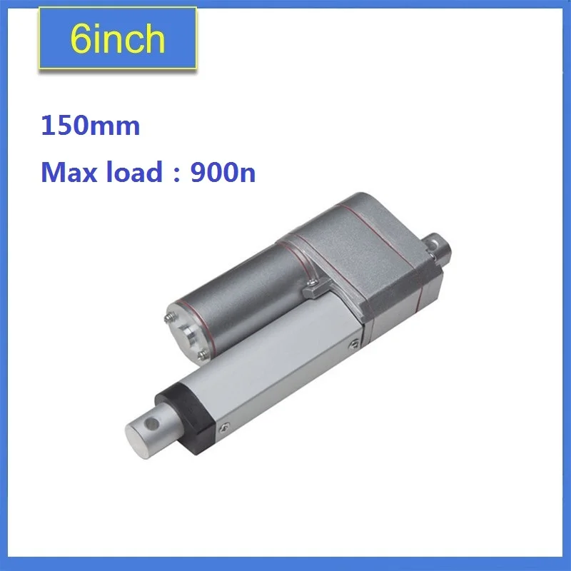 

12v DC 6 inch/150mm travel linear actuator, 900N / 198LBS load with a linear position feedback actuator and the potentiomete