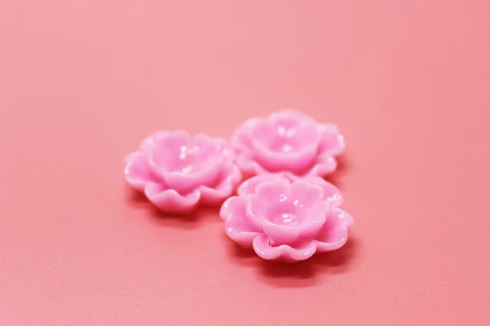 

50pcs/lot 30mm beautiful resin flowers flat back kawaii Cabochon for hair bow accessories diy phone decoration