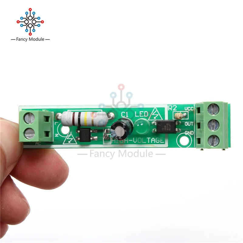 1-Bit AC 220V оптрон модуль Напряжение обнаружения доска адаптивные для PLC isolamento fotoaccoppiatore модуль