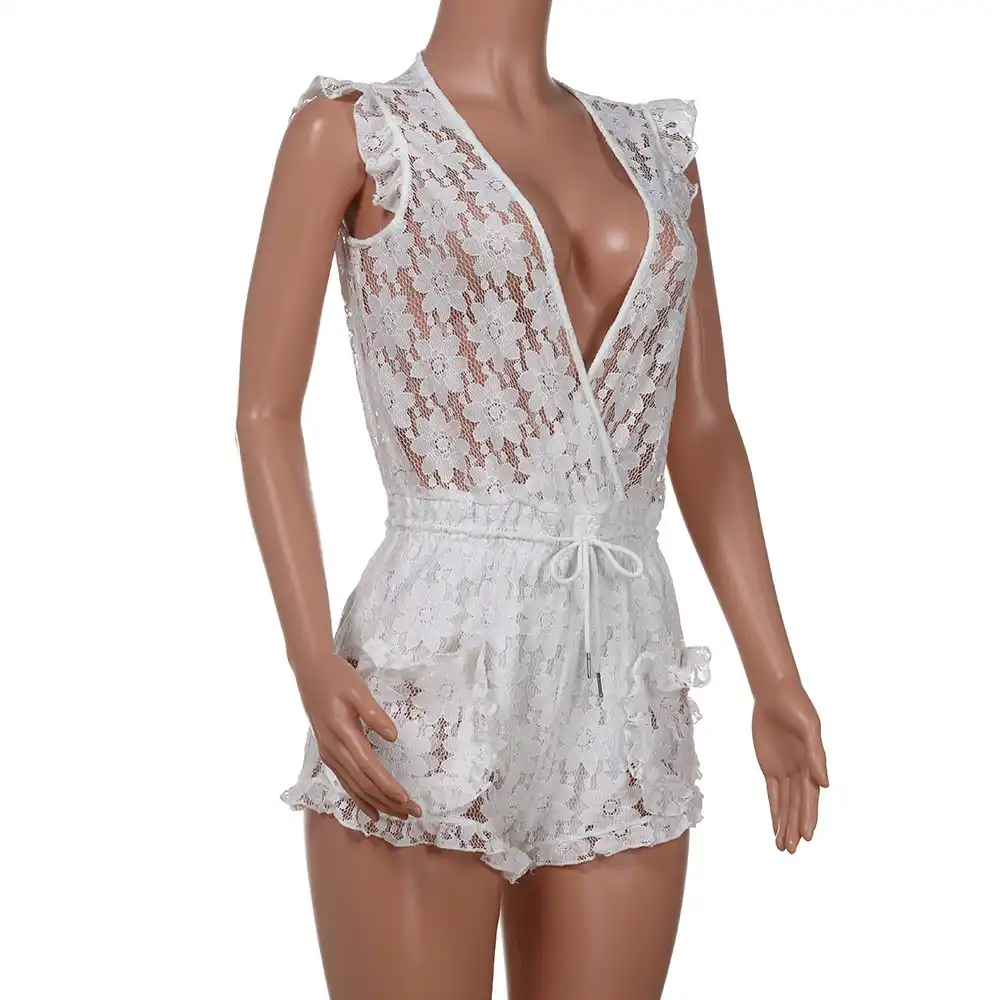 lace beach jumpsuit