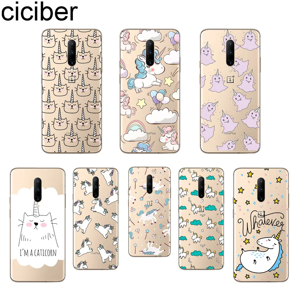ciciber Cartoon Unicorn Phone Case For font b Oneplus b font font b 7 b font