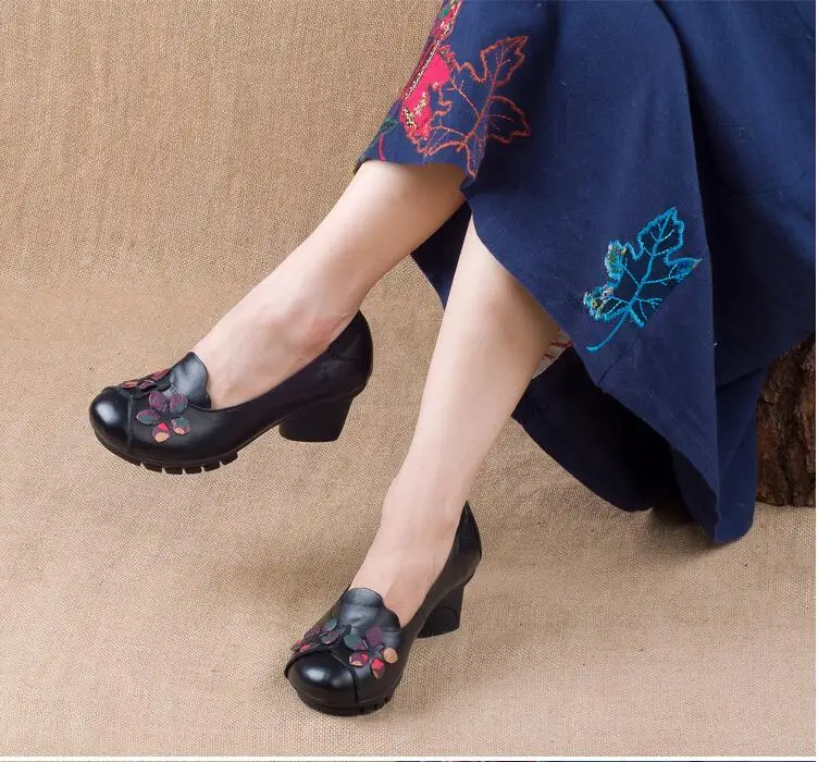RUSHIMAN/Женская обувь на плоской подошве из натуральной кожи; женские лоферы; Новинка; Модные женские повседневные тонкие туфли; нескользящая танцевальная обувь - Цвет: Черный