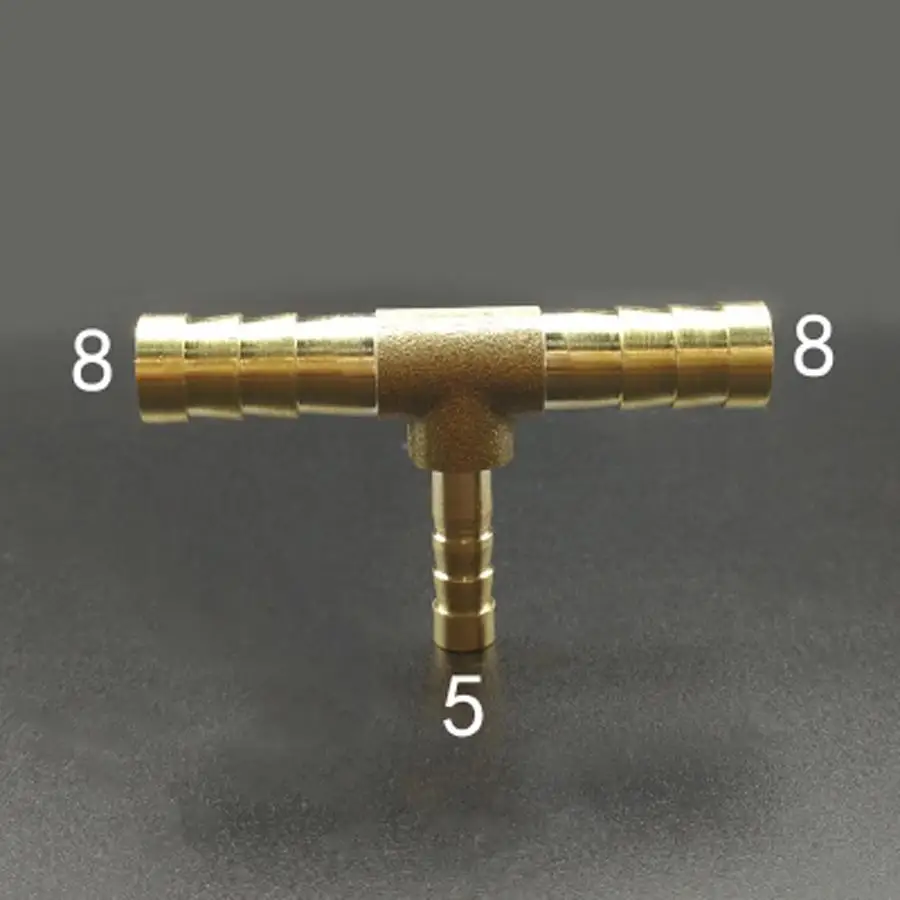 Латунный редуктор для шланга тройник 3 ходовой сплиттер 8 5 мм водяной газ|brass hose