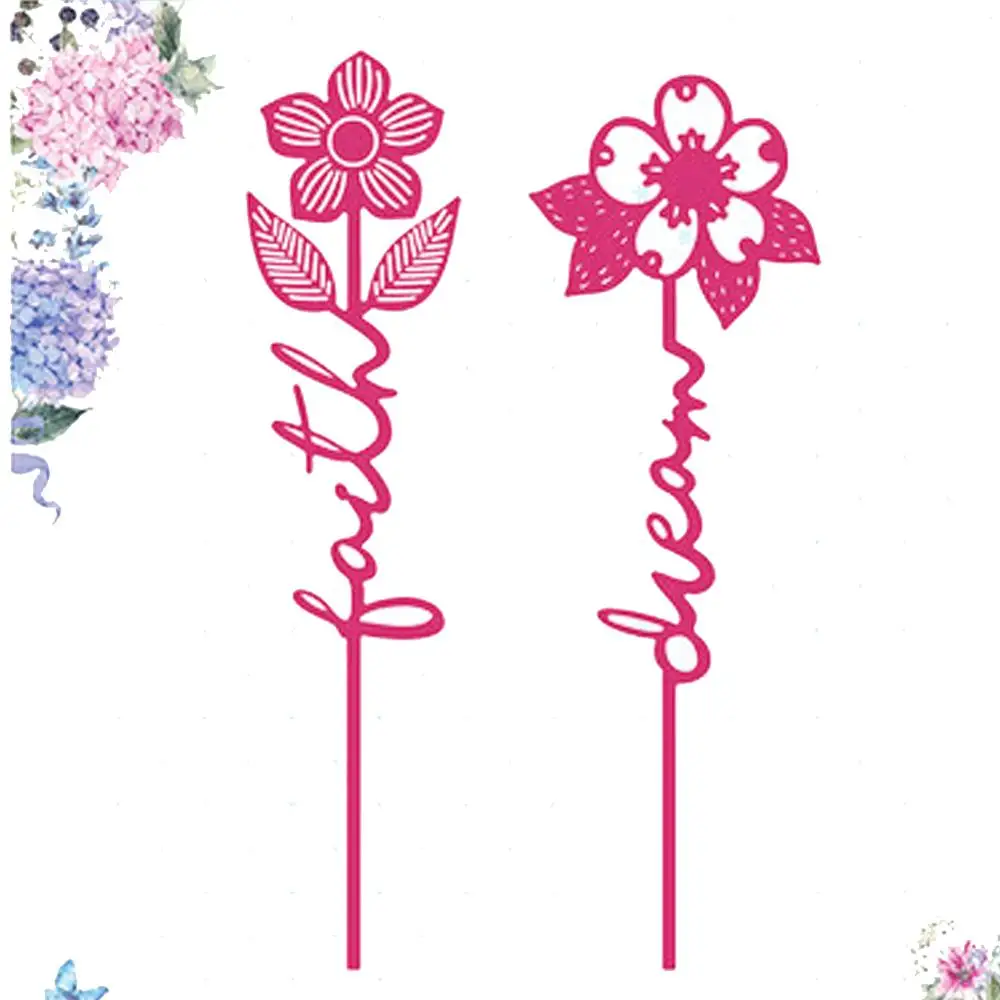 

Floral Sentiments 68*143mm Dies Metal Cutting Dies for Scrapbooking Card Making Album Embossing Crafts Paper Stencil Dies