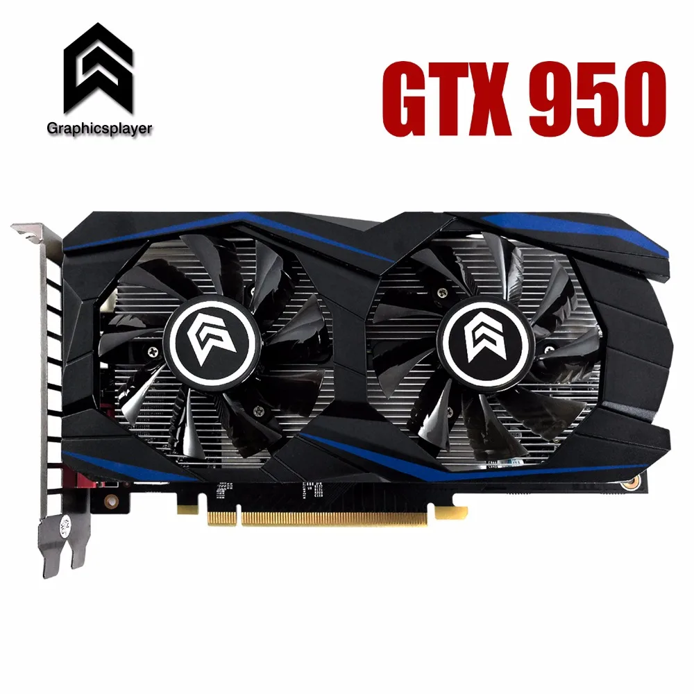 Графическая карта PCI-E GTX950 GPU 2G DDR5 для игрового компьютера nVIDIA Geforce