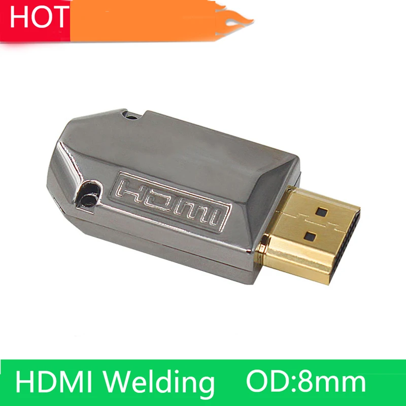 2 шт./лот HDMI сварочный адаптер hdmi вилка Версия 0 3D 4k DIY разбросанная линия