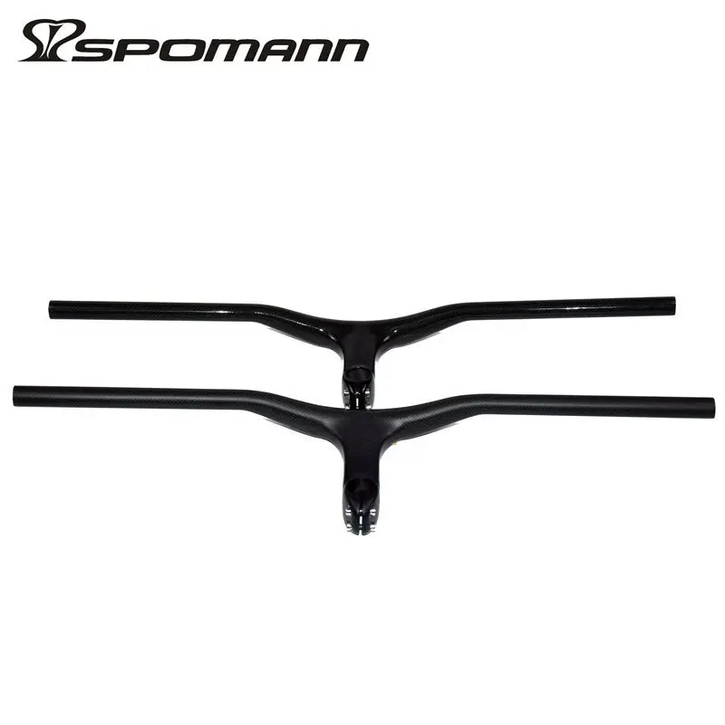 Spomann углеродный Интегрированный руль mtb rise для горного велосипеда с компьютерным