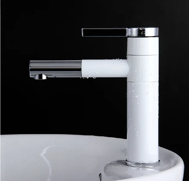 2016 new wholesale sale Luxury Basin Faucets. brass chrome white basin