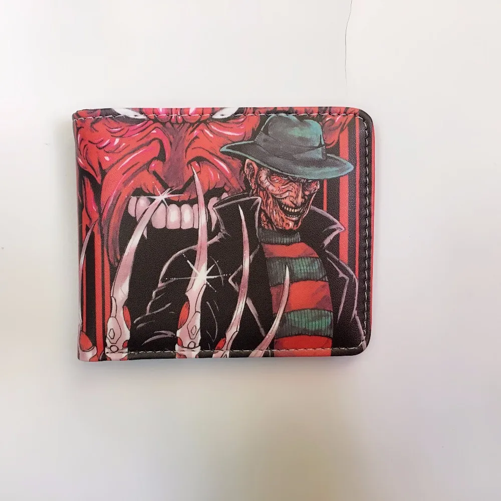 Новое поступление кошмар на Elm Street Freddy Krueger логотип кошельки мульти кожаная сумка