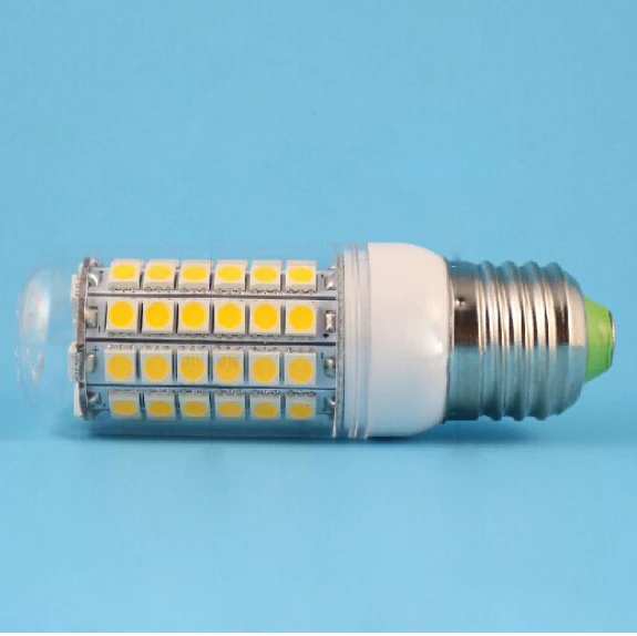 

E27 E26 E14 GU10 G9 LED Light Corn Bulb 5050 SMD 15W 69 LEDs 1450LM With Cover 360 degree Maize Lamp Cool Warm White 85V-265V