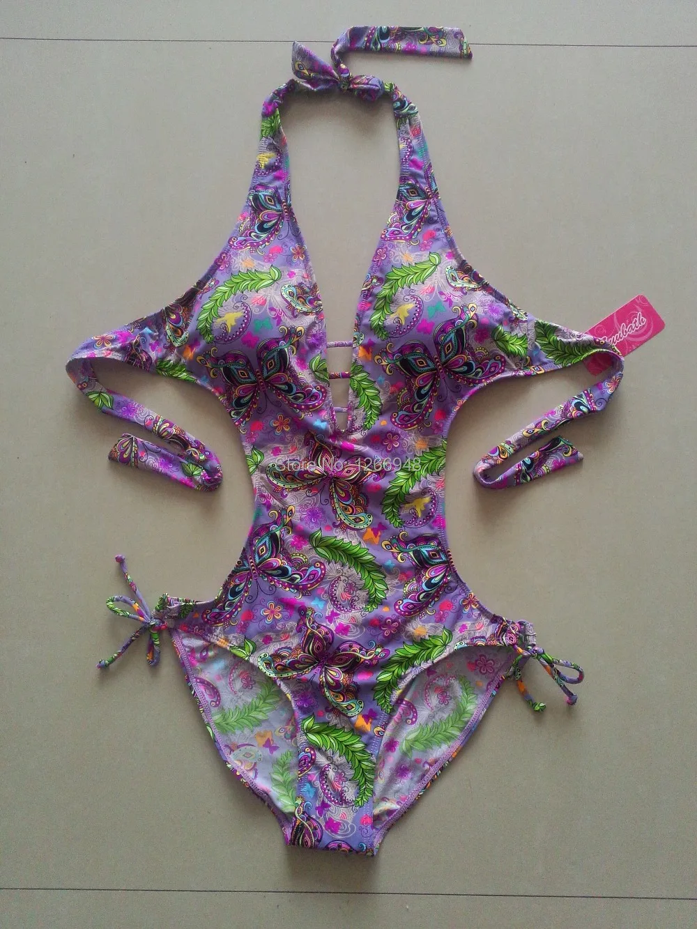 Ballenas colorful fabric sexy girl women one piece swimwear swimsuit