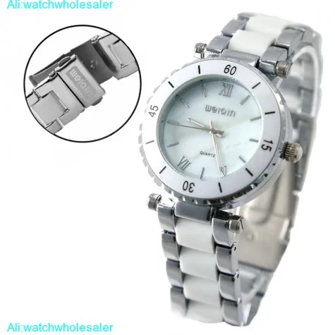 FW876B Shiny Silver Band Round PNP Shiny Silver Watchcase Boy Girl Fashion Watch