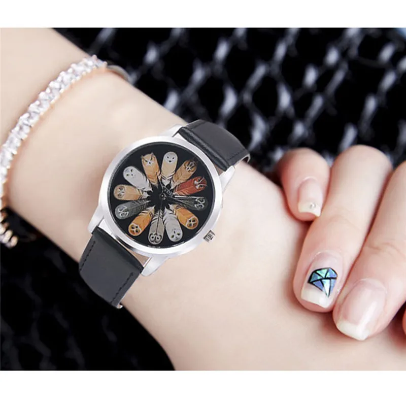 Owl Design Women Watch Luxury Casual Simple Quartz Clock For Women Leather Strap Vogue Wrist Watches Reloj Mujer Drop Ship #C