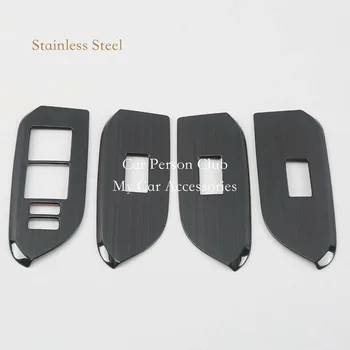 

For 2018 Toyota LAND CRUISER PRADO LC150 FJ150 Inner Door Window Switch Cover Armrest Panel Trim Stainless Steel Car Accessories
