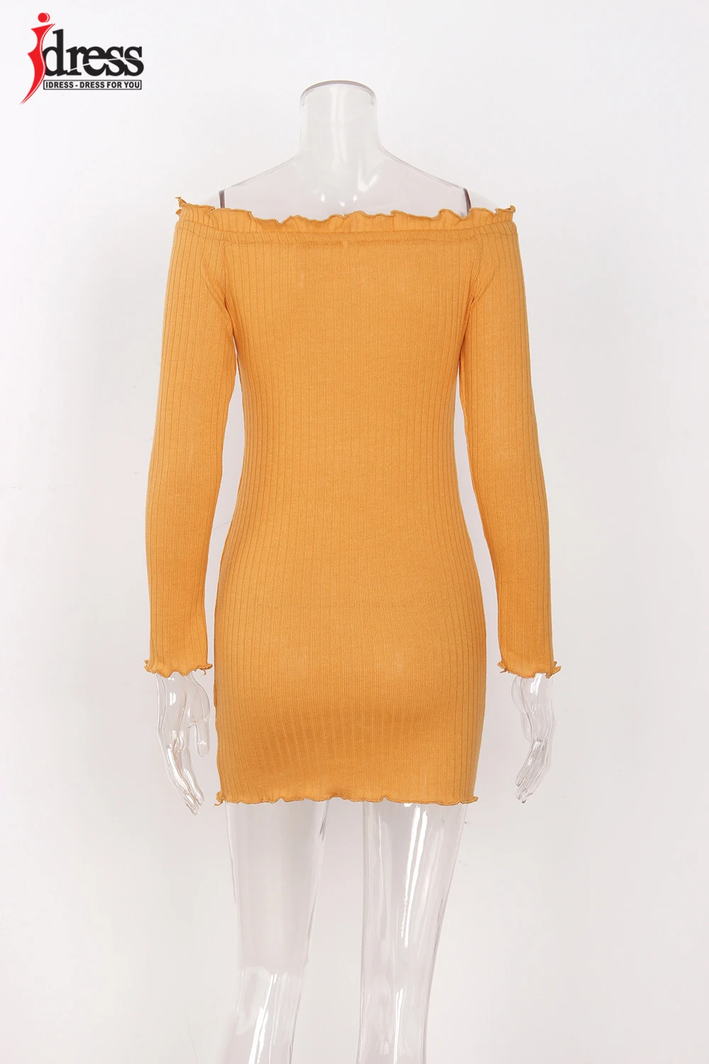 IDress Women Clothing Fashion 2017 Sexy Dress Club Wear Slash Neck Bodycon Dress Online Shopping Club Factory Party Knit Dresses (13)