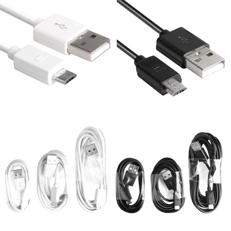 

Micro USB 2.0 Type 84cm Extension Charging Data Cable Black Extender Charger Cable