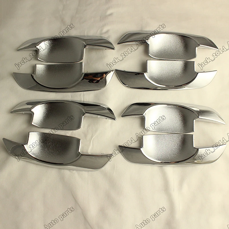 Серебряный ABS хромированная дверная ручка Grand Bowl Крышка для TOYOTA Hilux Vigo SR5 MK6 2005 2006 2007 2008 2009 2010 2011 2012 20132014