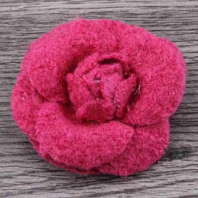 10pcs/lot 5.5cm 9colors Hair Clips Newborn Wool Felt Rose Flower For Girls Apparel/Hair Accessories Fabric Flowers For Headbands - Цвет: I