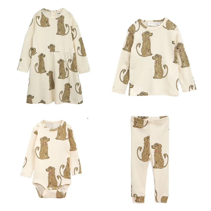 

BOBOZONE 2018 F/W Spaniel DRESS BABY body Leggings and t-shirt for kids