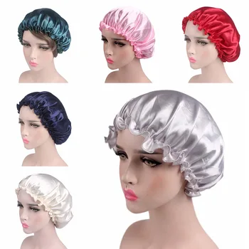 

Sleeping Hat Night Sleep Cap Hair Care Satin Bonnet Caps Nightcap For Women Men Unisex Cap