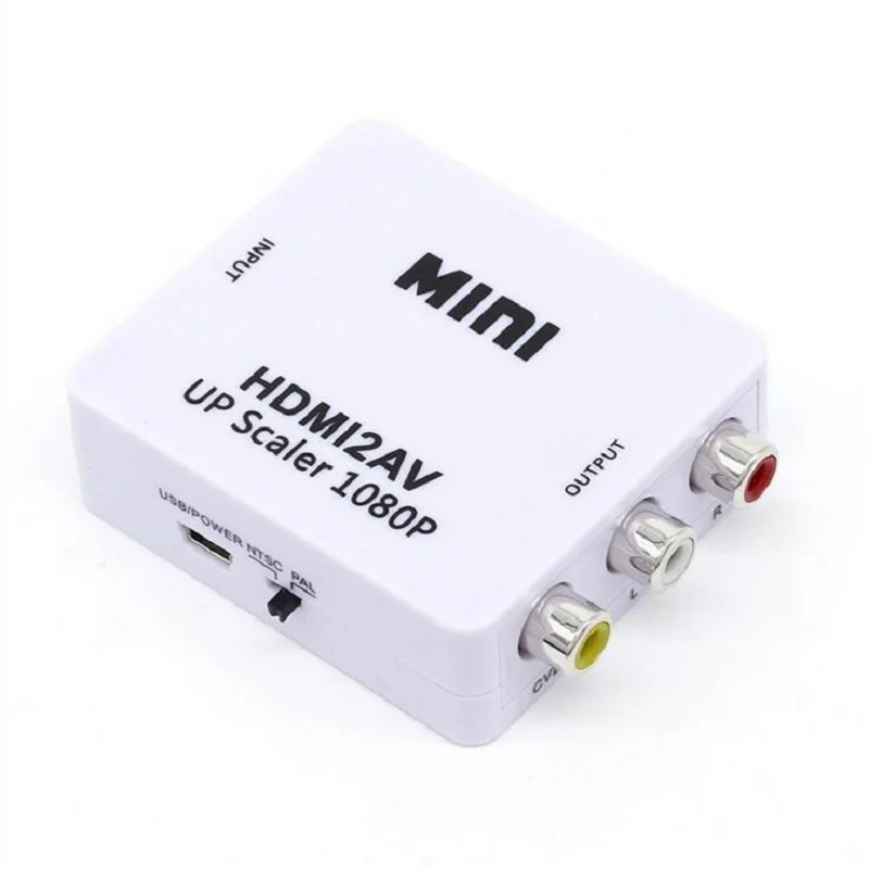Адаптер EtopLink RCA CVBS AV-HDMI с поддержкой кабеля HD 1080p Mini HDMI2AV Video 3 конвертер HDMI для