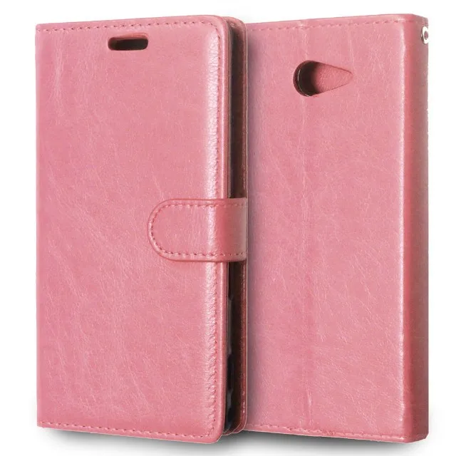Черный кожаный чехол-бумажник с откидной крышкой для Coque sony Xperia M2 Aqua S50H D2302 D2303 чехол-накладка для sony Xperia M2 Dual D2302 2305