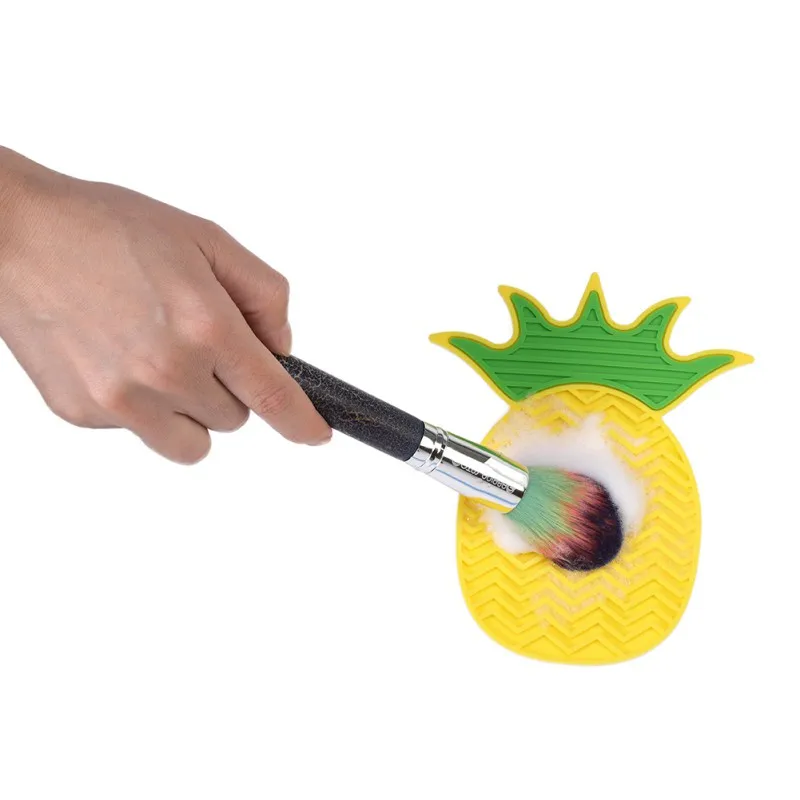 New Silicone Pineapple Makeup Brush Cleaning Mat Washing Tools Sucker