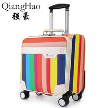 Деловые повседневные сумки для путешествия мужской чемодан на колесах caster 16 дюймов тележка масло кожи lockbox чемодан на колесиках