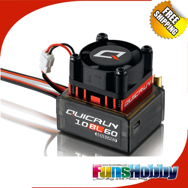 

Hobbywing 1/10 1/12 RC Model On Road Off Road Buggy F1 Drift Car Brushless Sensor 60A ESC Quicrun 10BL60