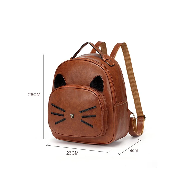 DIOMO милые рюкзаки с котом для девочек-подростков, повседневный рюкзак, женский маленький рюкзак, женский рюкзак