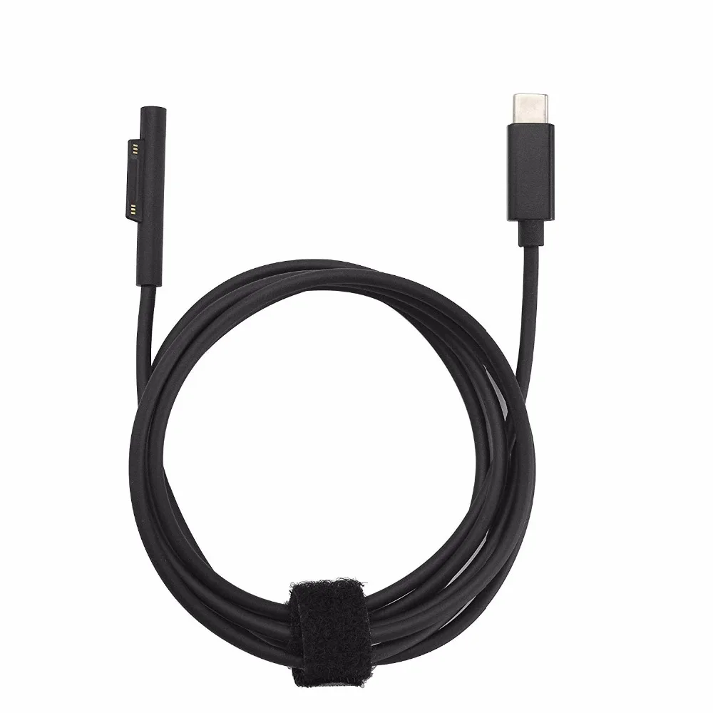 Для подключения поверхности к USB-C зарядному кабелю требуется блок питания PD, совместимый с microsoft Surface Pro 6 Pro 4 Pro 3 Pro 5