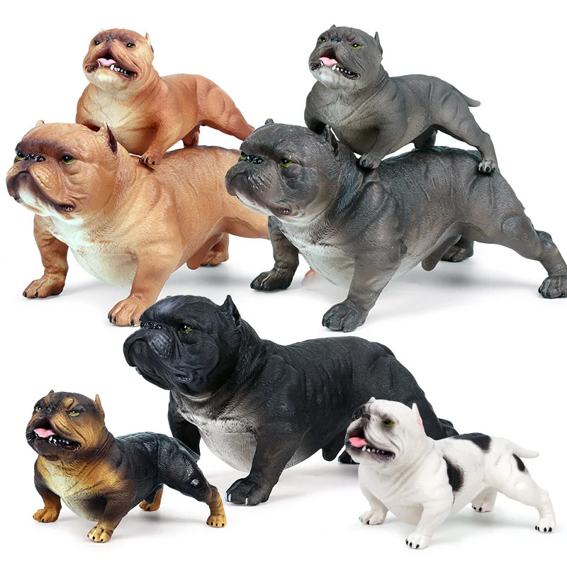 

Children's Gift Simulation Solid Static Wild Animal Model Bully Dog Pet Dog Toy Ornaments Jewelry Hand Creative Toys