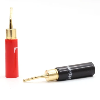 

8PCS HIFI gold plated jack Banana plug audio cable speaker connectors plug