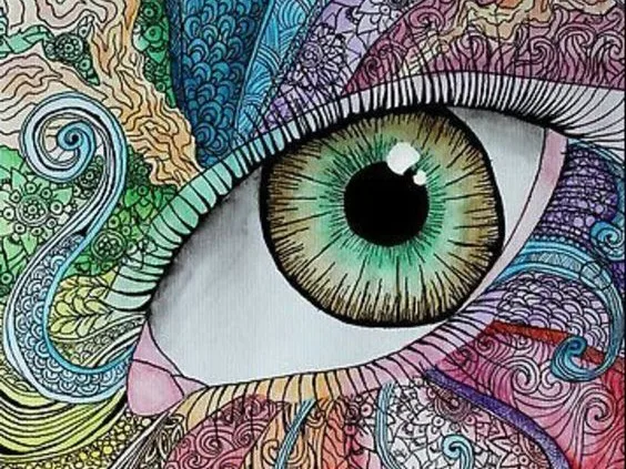 HUACAN алмазная живопись полная квадратная Алмазная Вышивка Разноцветные женские глаза 5D DIY мозаика подарок украшение дома - Цвет: FV3161