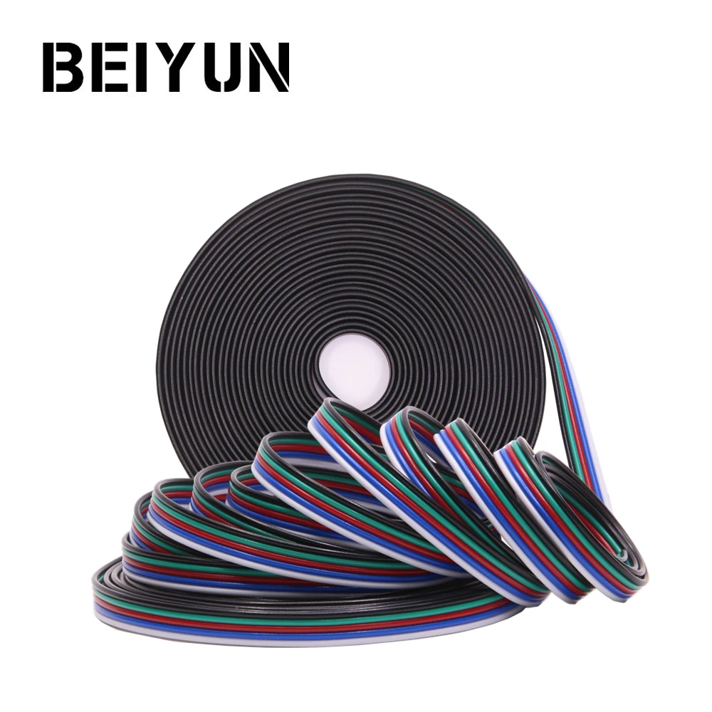 5 м 2PIN 4PIN 5PIN светодиодный соединитель удлинитель Кабель для SMD 5050 RGBW RGB