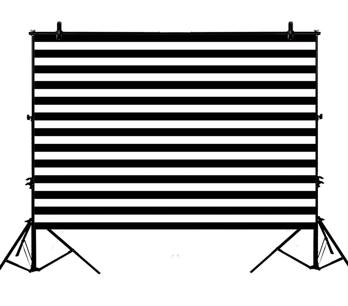 

5x7ft Birthday Banner Black Nad White Stripes Polyester Photo Background Portrait Backdrop