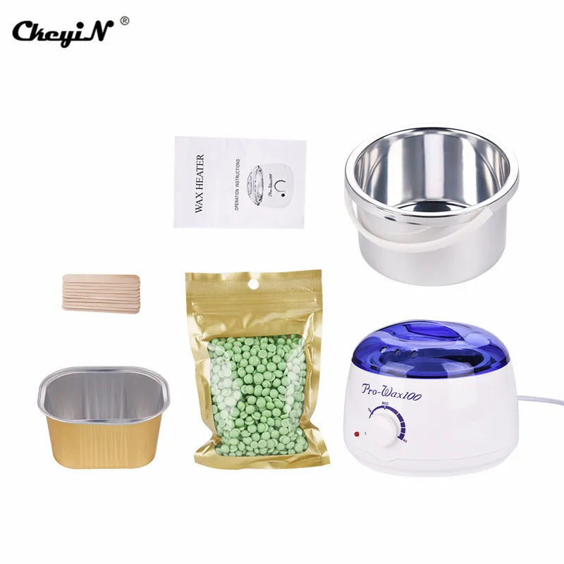 

Professional Warmer Wax Heater Epilator Hand Feet Bikini Body Depilatory Hair Removal Paraffin Waxing Machine+Wax Beans Sticks