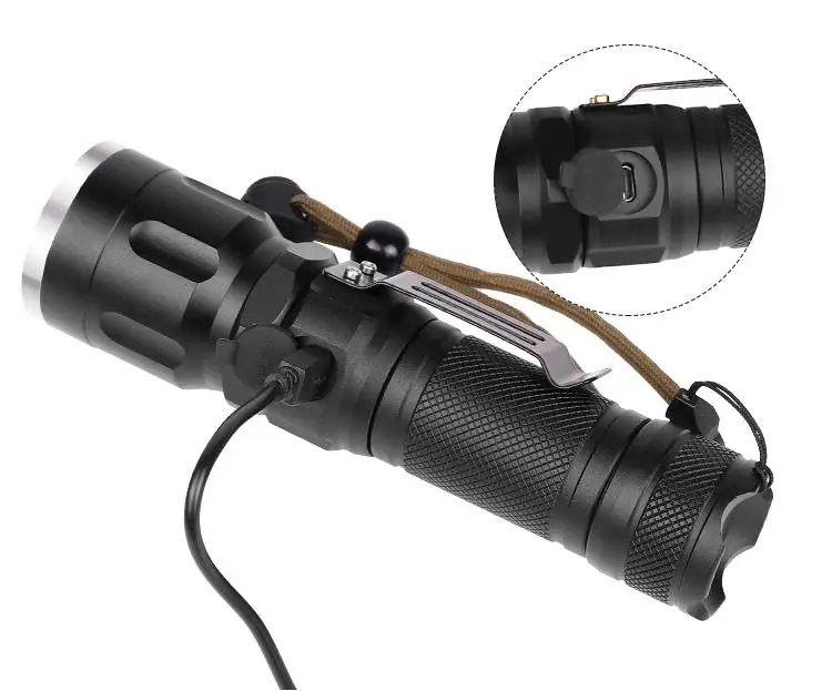 

HobbyLane High Brightness LED Flashlight for Outdoor Sports Camping Exploration Adjustable Emergency XHP50 Flashlight