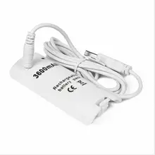 Аккумуляторная батарея Finera 3600 mAh+ кабель, совместимый с контроллером WII(черно-белый