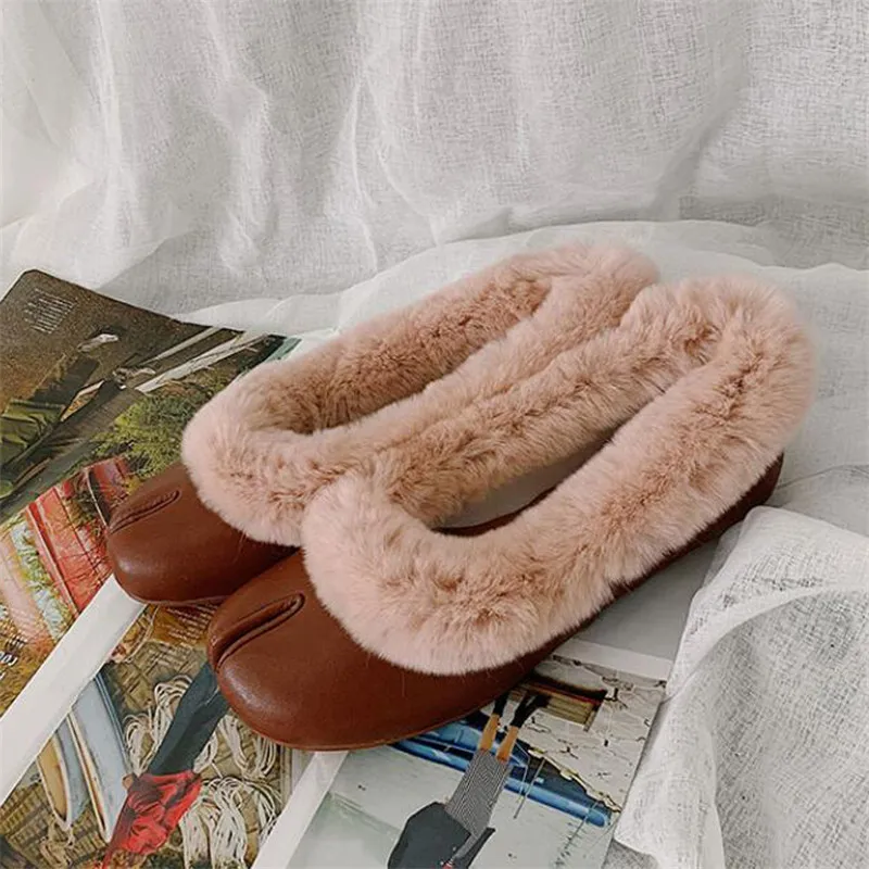 Zapatos Plat Brown Hiver Foncé deep Chaussures Orteil Laine Glissent Brun Sequins Knsvvli Leather Paillettes Leather Black Bout Noir Dames Fendu Femmes silver Sur Mocassins Argent Mujer BqnET