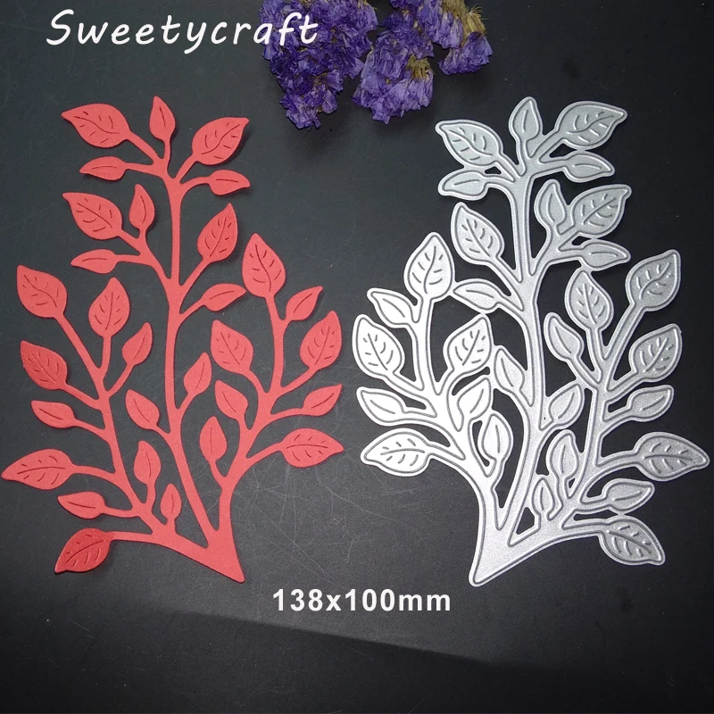 

Metal Cutting Dies Leaves Tree Branch Paper Template Embossing Stencils Stamps New 2019 Craft Die Cut Invitation Card Making DIY