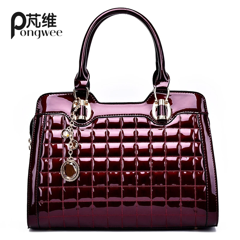 

PONGWEE Luxury Bag Small Plaid Handbags Women Evening Ladies Party Famous Designer Shoulder Messenger Crossbody Bags