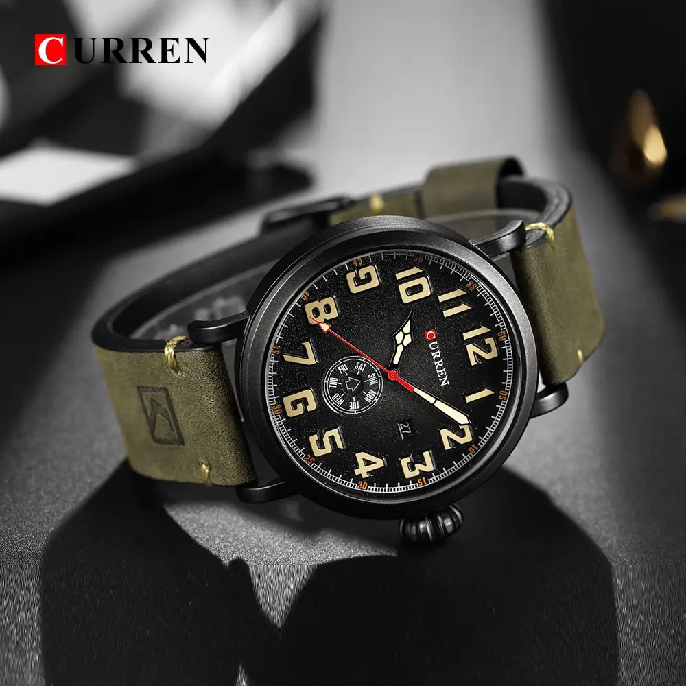 

Curren Top Men Sports Waterproof Quartz Watch Military Luxury Calendar Wristwatches Relogios