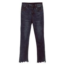 Джинсовые брюки джинсы женские весна осень vestidos бермуды feminina тонкие широкие Джинсовые Брюки расклешенные брюки женские Y1556