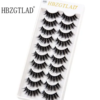 

HBZGTLAD 10 pairs natural false eyelashes fake lashes long makeup 3d mink eyelashes eyelash extension mink eyelashes for beauty
