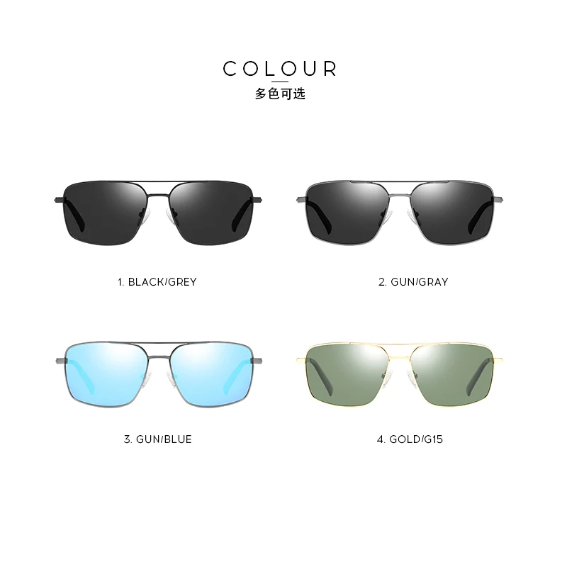 Tidien Metal Polarized Sunglasses Men Fashion Vintage Retro Driving Fishing Glasses Brand Designer 201967